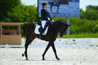 Kharkiv, Ukrayna - 4 Haziran 2021: Fei Dressage Dünya Kupası Kharkiv 2021