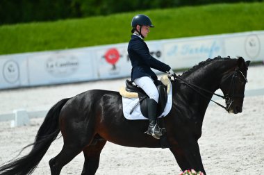Kharkiv, Ukrayna - 4 Haziran 2021: Fei Dressage Dünya Kupası Kharkiv 2021