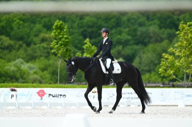 Kharkiv, Ukrayna - 4 Haziran 2021: Fei Dressage Dünya Kupası Kharkiv 2021