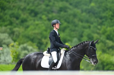 Kharkiv, Ukrayna - 4 Haziran 2021: Fei Dressage Dünya Kupası Kharkiv 2021