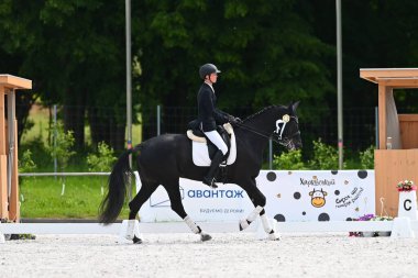 Kharkiv, Ukrayna - 4 Haziran 2021: Fei Dressage Dünya Kupası Kharkiv 2021