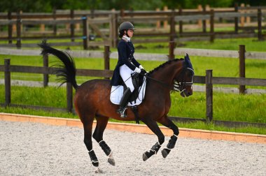 Kharkiv, Ukrayna - 4 Haziran 2021: Fei Dressage Dünya Kupası Kharkiv 2021