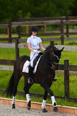 Kharkiv, Ukrayna - 4 Haziran 2021: Fei Dressage Dünya Kupası Kharkiv 2021