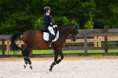 Kharkiv, Ukrayna - 4 Haziran 2021: Fei Dressage Dünya Kupası Kharkiv 2021