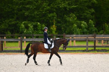 Kharkiv, Ukrayna - 4 Haziran 2021: Fei Dressage Dünya Kupası Kharkiv 2021