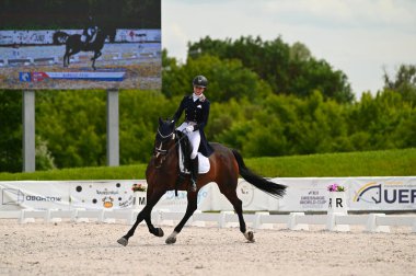 Kharkiv, Ukrayna - 4 Haziran 2021: Fei Dressage Dünya Kupası Kharkiv 2021