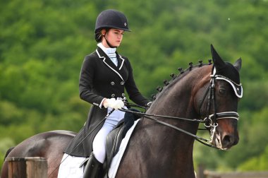 Kharkiv, Ukrayna - 4 Haziran 2021: Fei Dressage Dünya Kupası Kharkiv 2021