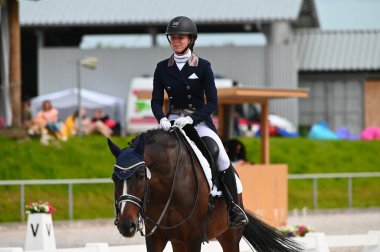 Kharkiv, Ukrayna - 4 Haziran 2021: Fei Dressage Dünya Kupası Kharkiv 2021