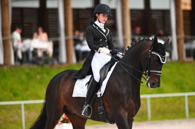 Kharkiv, Ukrayna - 4 Haziran 2021: Fei Dressage Dünya Kupası Kharkiv 2021