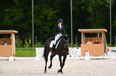 Kharkiv, Ukrayna - 4 Haziran 2021: Fei Dressage Dünya Kupası Kharkiv 2021