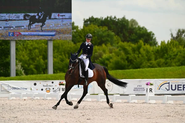 Kharkiv, Ukrayna - 4 Haziran 2021: Fei Dressage Dünya Kupası Kharkiv 2021