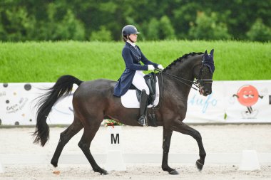 Kharkiv, Ukrayna - 5 Haziran 2021: FEI Dressage Dünya Kupası Kharkiv 2021