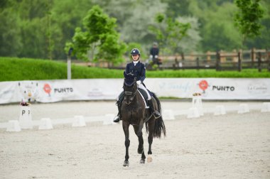 Kharkiv, Ukrayna - 5 Haziran 2021: FEI Dressage Dünya Kupası Kharkiv 2021