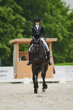 Kharkiv, Ukrayna - 5 Haziran 2021: FEI Dressage Dünya Kupası Kharkiv 2021