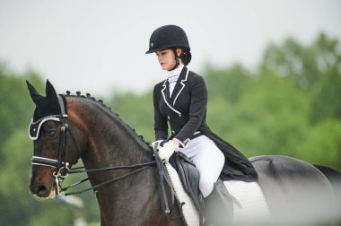 Kharkiv, Ukrayna - 5 Haziran 2021: FEI Dressage Dünya Kupası Kharkiv 2021