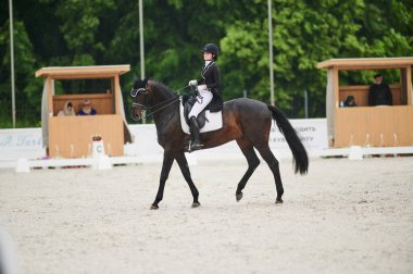 Kharkiv, Ukrayna - 5 Haziran 2021: FEI Dressage Dünya Kupası Kharkiv 2021
