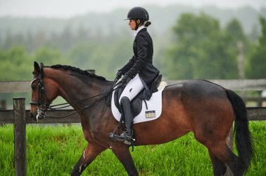 Kharkiv, Ukrayna - 5 Haziran 2021: FEI Dressage Dünya Kupası Kharkiv 2021