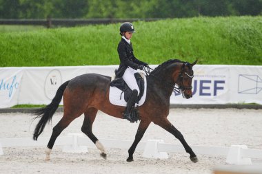 Kharkiv, Ukrayna - 5 Haziran 2021: FEI Dressage Dünya Kupası Kharkiv 2021