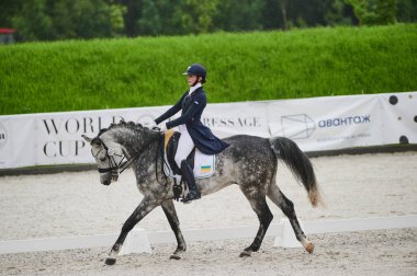 Kharkiv, Ukrayna - 5 Haziran 2021: FEI Dressage Dünya Kupası Kharkiv 2021