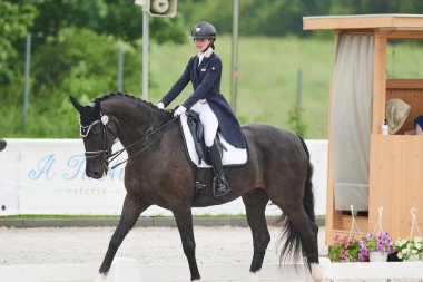 Kharkiv, Ukrayna - 5 Haziran 2021: FEI Dressage Dünya Kupası Kharkiv 2021
