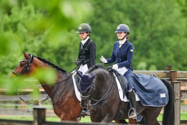 Kharkiv, Ukrayna - 5 Haziran 2021: FEI Dressage Dünya Kupası Kharkiv 2021