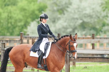 Kharkiv, Ukrayna - 5 Haziran 2021: FEI Dressage Dünya Kupası Kharkiv 2021