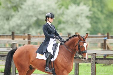 Kharkiv, Ukrayna - 5 Haziran 2021: FEI Dressage Dünya Kupası Kharkiv 2021