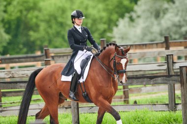 Kharkiv, Ukrayna - 5 Haziran 2021: FEI Dressage Dünya Kupası Kharkiv 2021