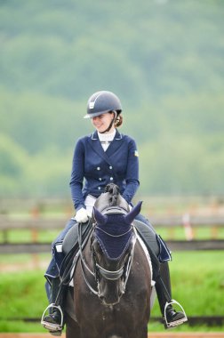 Kharkiv, Ukrayna - 5 Haziran 2021: FEI Dressage Dünya Kupası Kharkiv 2021