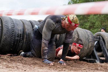 Kharkiv, Ukrayna - 5 Haziran 2021: Geleneksel Ulusun Spor Yarışları.