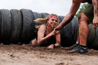 Kharkiv, Ukrayna - 5 Haziran 2021: Geleneksel Ulusun Spor Yarışları.
