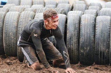 Kharkiv, Ukrayna - 5 Haziran 2021: Geleneksel Ulusun Spor Yarışları.