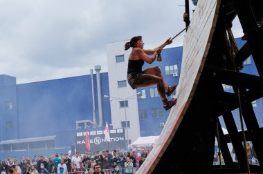 Kharkiv, Ukrayna - 5 Haziran 2021: Geleneksel Ulusun Spor Yarışları.