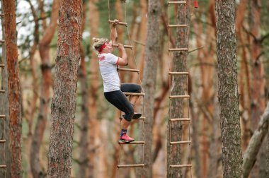 Kharkiv, Ukrayna - 5 Haziran 2021: Geleneksel Ulusun Spor Yarışları.