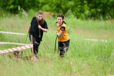 Kharkiv, Ukrayna - 5 Haziran 2021: Geleneksel Ulusun Spor Yarışları.