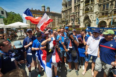 MUNİK, Almanya - 15 HAZİRAN 2021 FRANSA, EURO 2020. 