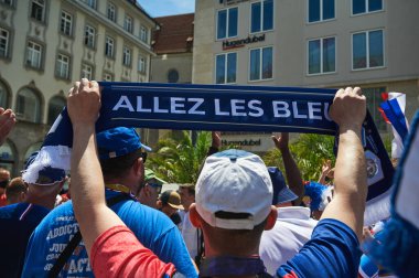 MUNİK, Almanya - 15 HAZİRAN 2021 FRANSA, EURO 2020. 