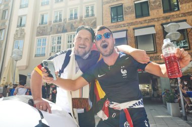 MUNİK, Almanya - 15 HAZİRAN 2021 FRANSA, EURO 2020. 