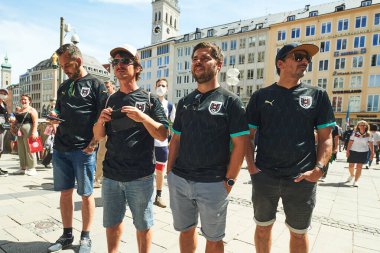 MUNİK, Almanya - 15 HAZİRAN 2021 FRANSA, EURO 2020. 