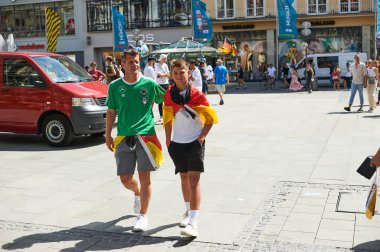 MUNİK, Almanya - 15 HAZİRAN 2021 FRANSA, EURO 2020. 