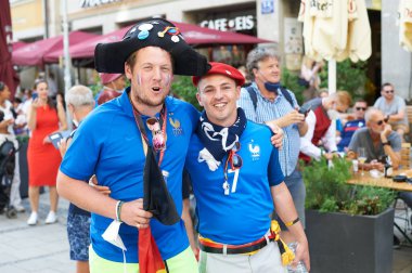 MUNİK, Almanya - 15 HAZİRAN 2021 FRANSA, EURO 2020. 