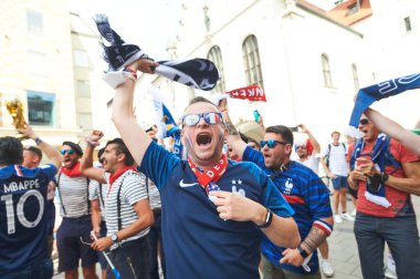 MUNİK, Almanya - 15 HAZİRAN 2021 FRANSA, EURO 2020. 