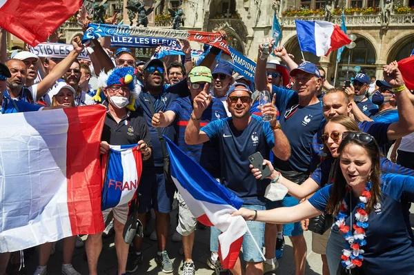 MUNİK, Almanya - 15 HAZİRAN 2021 FRANSA, EURO 2020. 