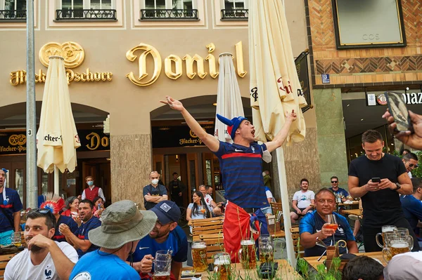 MUNİK, Almanya - 15 HAZİRAN 2021 FRANSA, EURO 2020. 