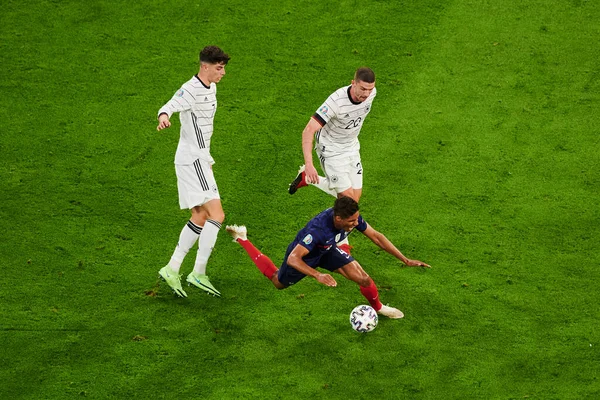 Euro 2020 Fransa Almanya Karşı Futbol Maçı — Stok fotoğraf