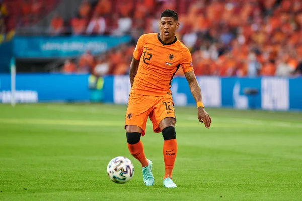 Amsterdam Hollandia 2021 Június Patrick Van Aanholt Euro 2020 Labdarúgó — Stock Fotó