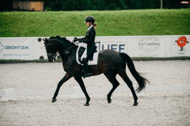 Kharkiv, Ukrayna - 11 Haziran 2021: Fei Dressage Dünya Kupası Kharkiv 2021