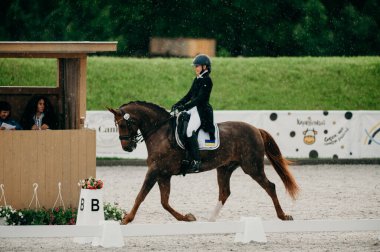 Kharkiv, Ukrayna - 11 Haziran 2021: Fei Dressage Dünya Kupası Kharkiv 2021