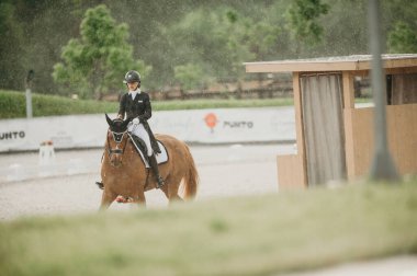 Kharkiv, Ukrayna - 11 Haziran 2021: Fei Dressage Dünya Kupası Kharkiv 2021