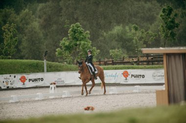 Kharkiv, Ukrayna - 11 Haziran 2021: Fei Dressage Dünya Kupası Kharkiv 2021